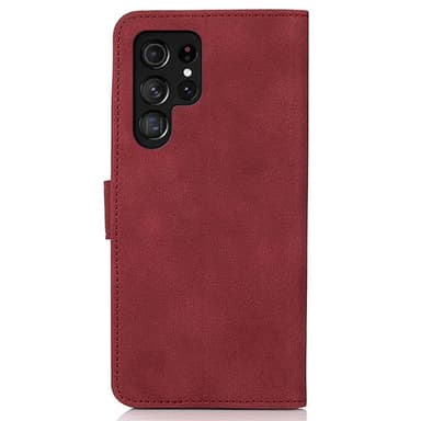 SKALO Samsung S24 Ultra KHAZNEH Plånboksfodral i PU-Läder - Röd