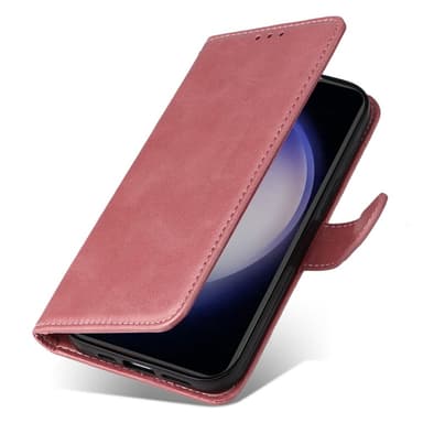 SKALO Samsung S23 FE PU-Läder Plånboksfodral - Rosa