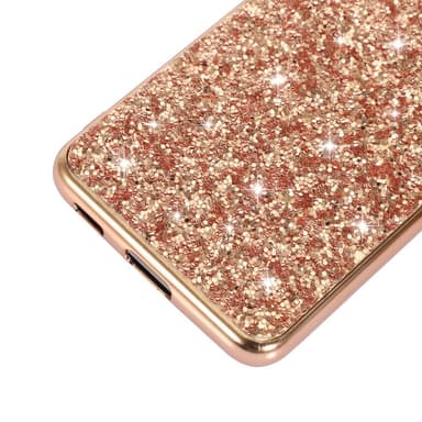 SKALO Samsung S24 Glitter TPU Skal - Guld