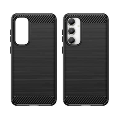 SKALO Samsung S23 FE Armor Carbon Stöttåligt TPU-skal - Svart