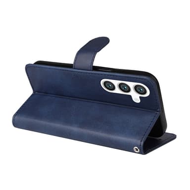 SKALO Samsung S24+ PU-Läder Plånboksfodral - Blå