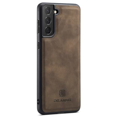 DG.MING Samsung S24 Premium PU-Läder Hybrid Skal - Brun