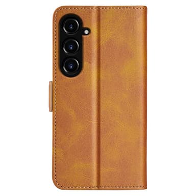 SKALO Samsung S23 FE Premium Plånboksfodral - Brun