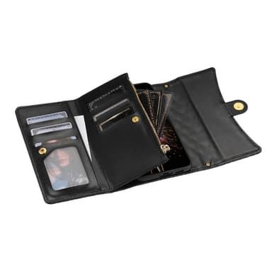 SKALO Samsung S24 Evelope Clutch 8-Fack - Svart