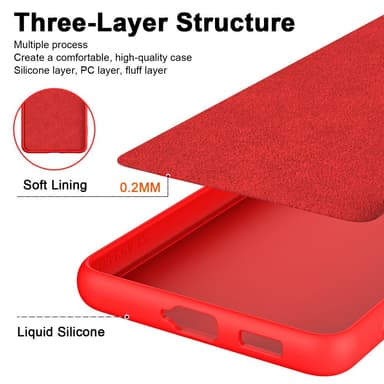 SKALO Samsung S24 Ultratunn TPU-Skal - Röd