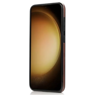 SKALO Samsung S24 PU Läder Skal med Plånbok - Brun