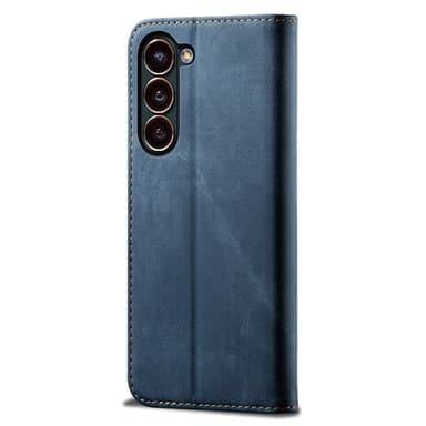 SKALO Samsung S24 Jeans Plånboksfodral - Blå
