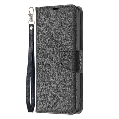 SKALO Samsung S24 Litchi Plånboksfodral - Svart