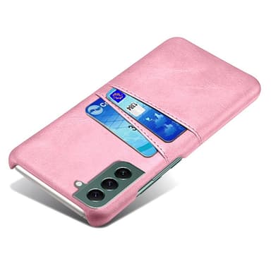 SKALO Samsung S24 PU Läder Skal med Korthållare/Plånbok - Roséguld