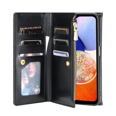 SKALO Samsung A05s 4G Evelope Clutch 8-Fack - Svart