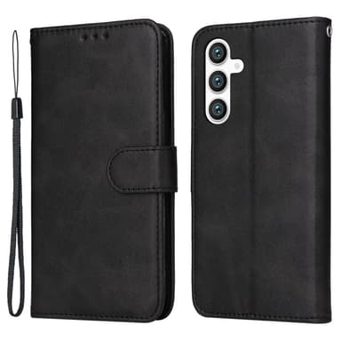 SKALO Samsung S23 FE PU-Läder Plånboksfodral - Svart