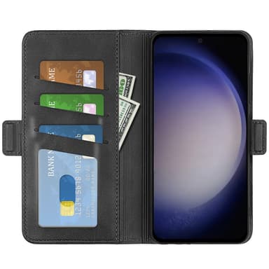 SKALO Samsung S24 Premium Plånboksfodral - Svart