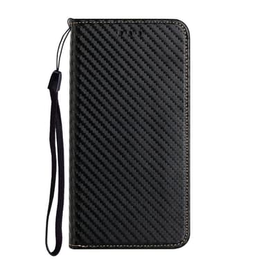 SKALO Samsung S24 Carbon Fiber Plånboksfodral - Svart