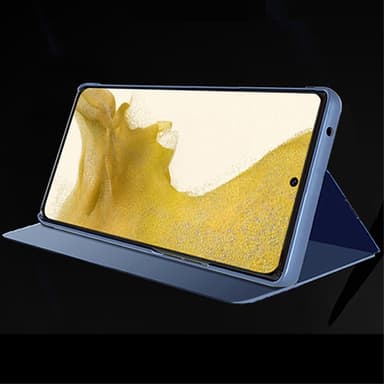 SKALO Samsung S24+ Clear View Spegel fodral - Silver