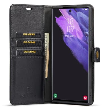 DG MING Samsung S24 Ultra 2-i-1 Magnet Plånboksfodral - Svart
