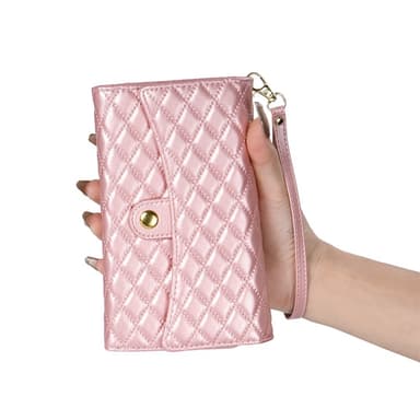 SKALO Samsung S24 Evelope Clutch 8-Fack - Roséguld