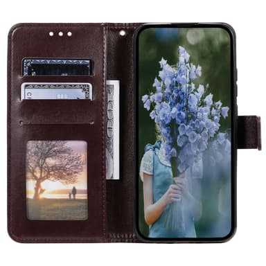 SKALO Samsung A05s 4G Mandala Plånboksfodral - Brun