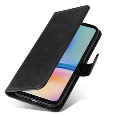 SKALO Samsung A05s 4G PU-Läder Plånboksfodral - Svart