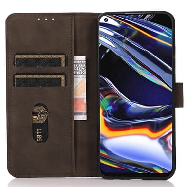 SKALO Samsung S24 Ultra KHAZNEH Plånboksfodral i PU-Läder - Brun