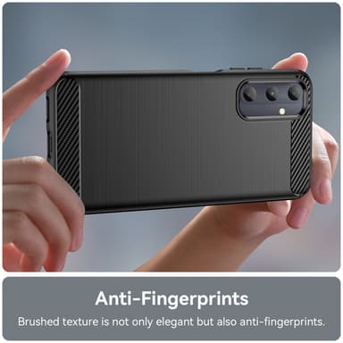 SKALO Samsung A05s 4G Armor Carbon Stöttåligt TPU-skal - Svart
