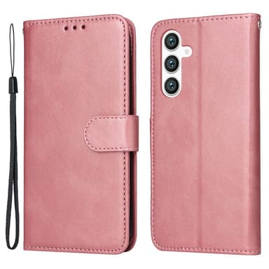 SKALO Samsung S23 FE PU-Läder Plånboksfodral - Rosa