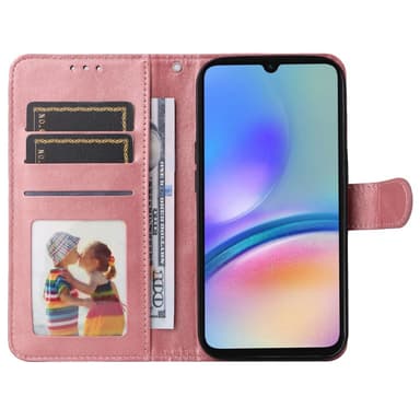 SKALO Samsung A05s 4G PU-Läder Plånboksfodral - Rosa