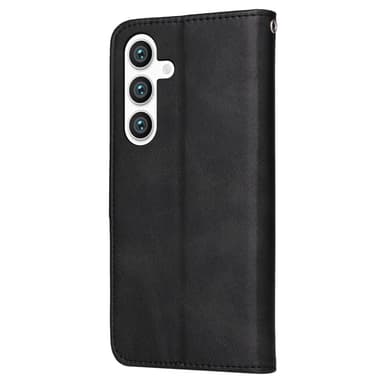 SKALO Samsung S24 PU-Läder Plånboksfodral - Svart