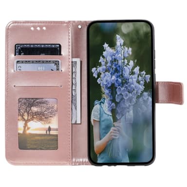SKALO Samsung A05s 4G Mandala Plånboksfodral - Roséguld