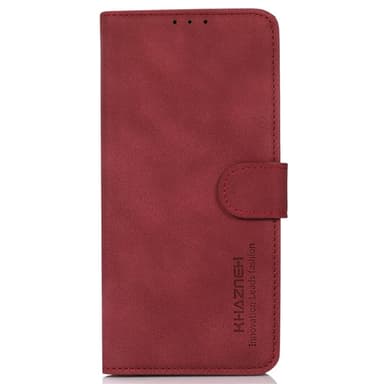 SKALO Samsung S24 Ultra KHAZNEH Plånboksfodral i PU-Läder - Röd