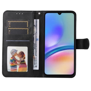 SKALO Samsung A05s 4G PU-Läder Plånboksfodral - Svart