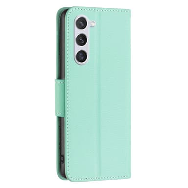 SKALO Samsung S24 Litchi Plånboksfodral - Turkos