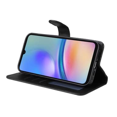 SKALO Samsung A05s 4G PU-Läder Plånboksfodral - Svart