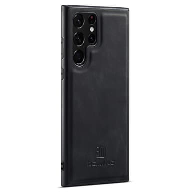 DG.MING Samsung S24 Ultra Premium PU-Läder Hybrid Skal - Svart