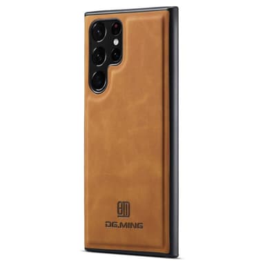 DG.MING Samsung S24 Ultra Premium PU-Läder Hybrid Skal - Brun