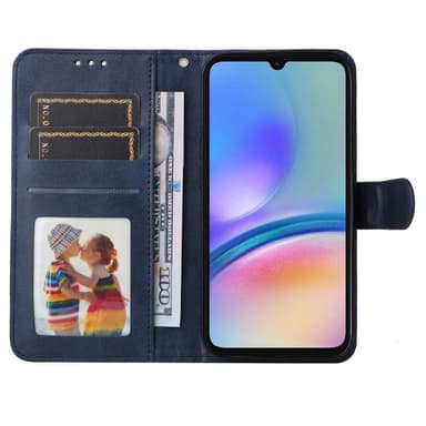 SKALO Samsung A05s 4G PU-Läder Plånboksfodral - Blå