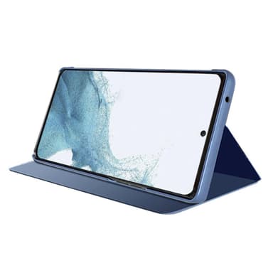 SKALO Samsung A05s 4G Clear View Spegel fodral - Blå