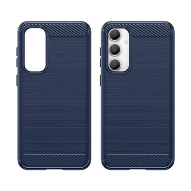 SKALO Samsung S23 FE Armor Carbon Stöttåligt TPU-skal - Blå