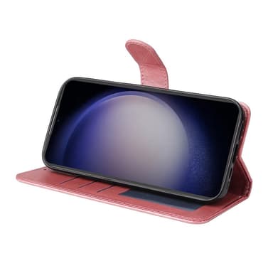 SKALO Samsung S23 FE PU-Läder Plånboksfodral - Rosa