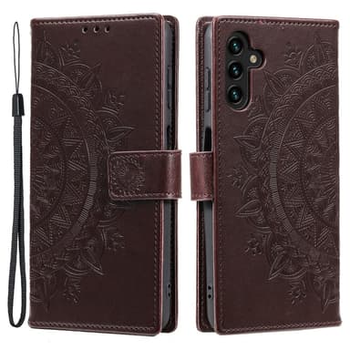 SKALO Samsung A05s 4G Mandala Plånboksfodral - Brun