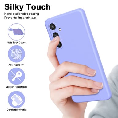 SKALO Samsung S24 Ultratunn TPU-Skal - Lila