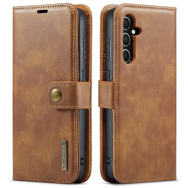 DG MING Samsung S23 FE 2-i-1 Magnet Plånboksfodral - Brun