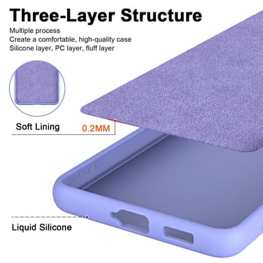 SKALO Samsung S24 Ultratunn TPU-Skal - Lila