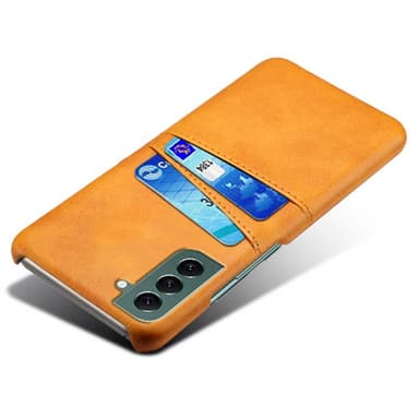 SKALO Samsung S24 PU Läder Skal med Korthållare/Plånbok - Ljusbrun