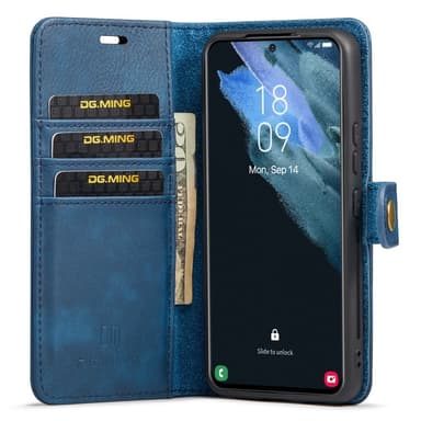 DG MING Samsung S24+ 2-i-1 Magnet Plånboksfodral - Blå