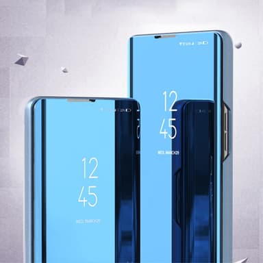 SKALO Samsung S24 Ultra Clear View Spegel fodral - Guld