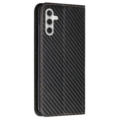 SKALO Samsung S24 Carbon Fiber Plånboksfodral - Svart