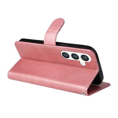 SKALO Samsung S24 PU-Läder Plånboksfodral - Rosa
