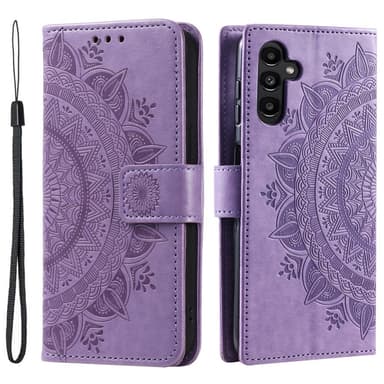 SKALO Samsung S24+ Mandala Plånboksfodral - Lila