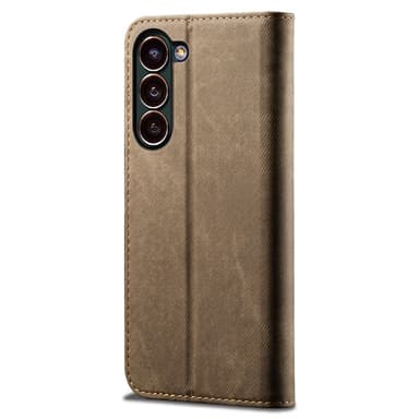 SKALO Samsung S24 Jeans Plånboksfodral - Khaki