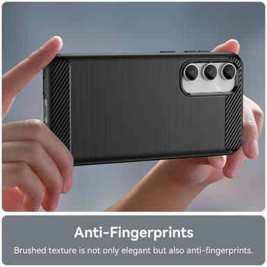 SKALO Samsung S23 FE Armor Carbon Stöttåligt TPU-skal - Svart
